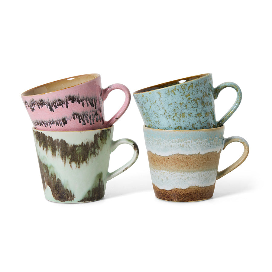 Set 4 cappucino mugs