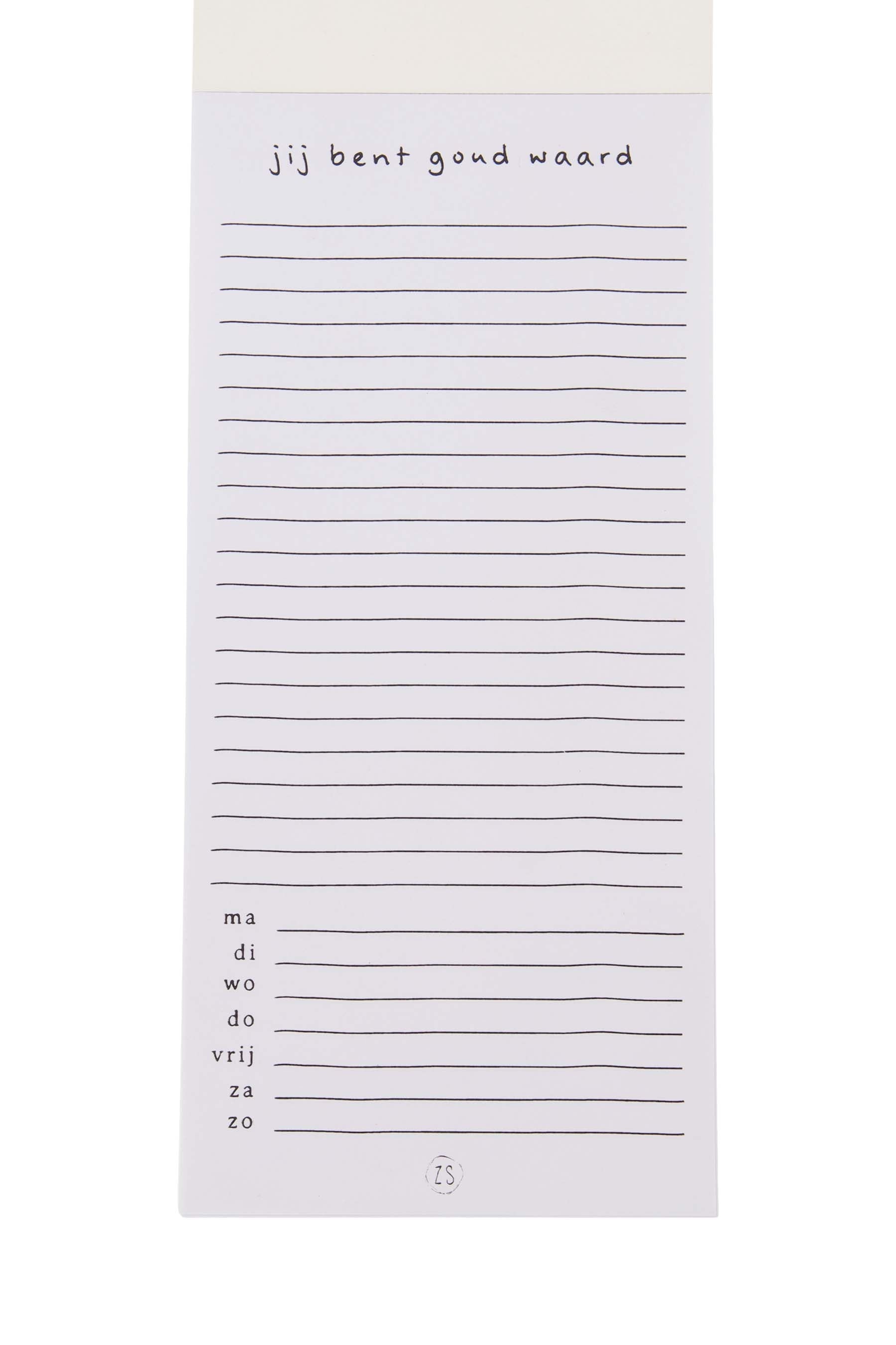 Notitieblok / boodschappenlijstje