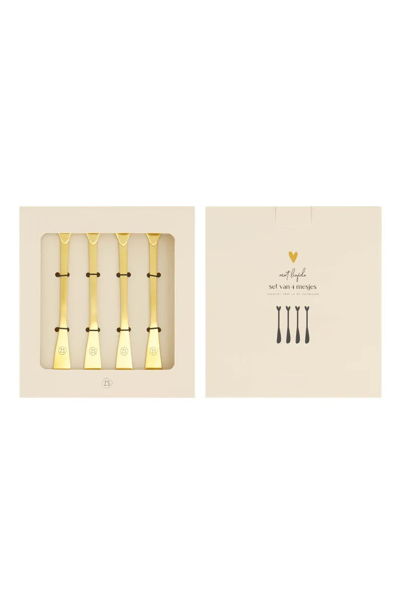 Set van 4 mesjes