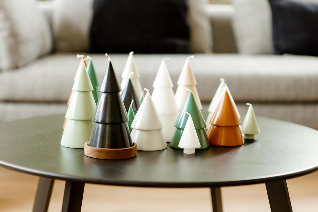Kaars kerstboom, set van 2