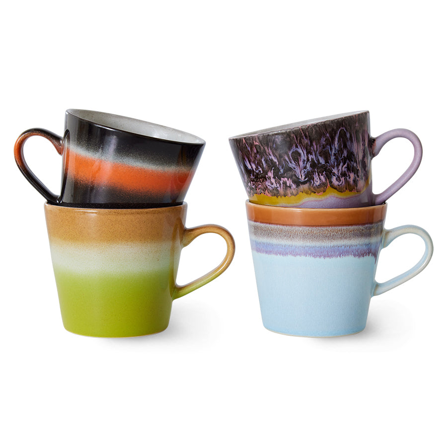 Set 4 cappucino mugs