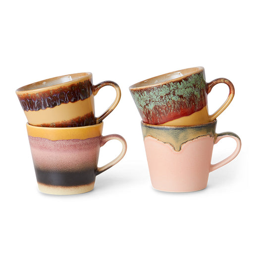 Set 4 cappucino mugs