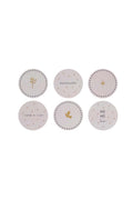 Set van 6 onderzetters kerst