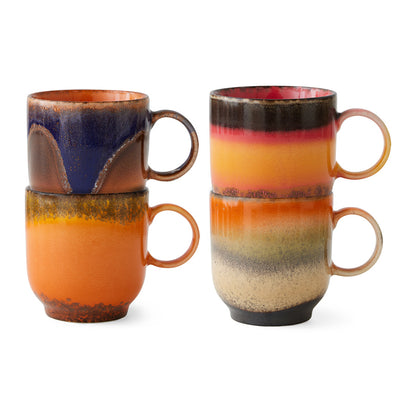 Set van 4 mokken