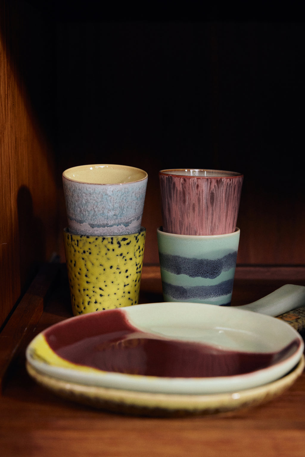 Set van 4 kopjes artistic