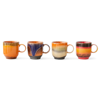 Set van 4 mokken