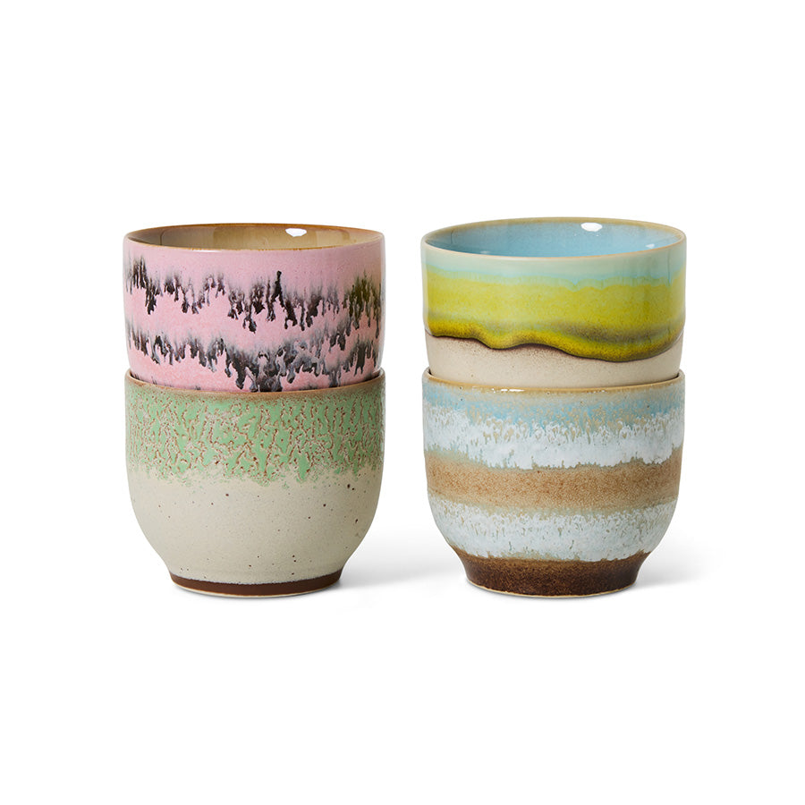 Set van 4 mokken