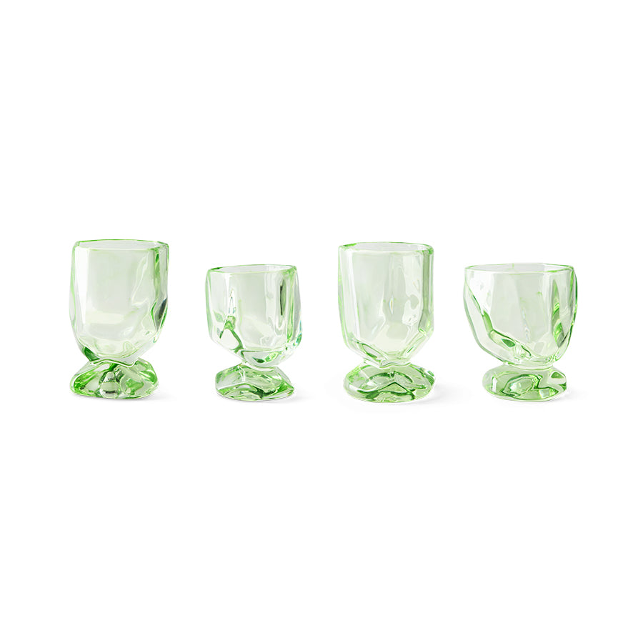 Set van 4 glazen
