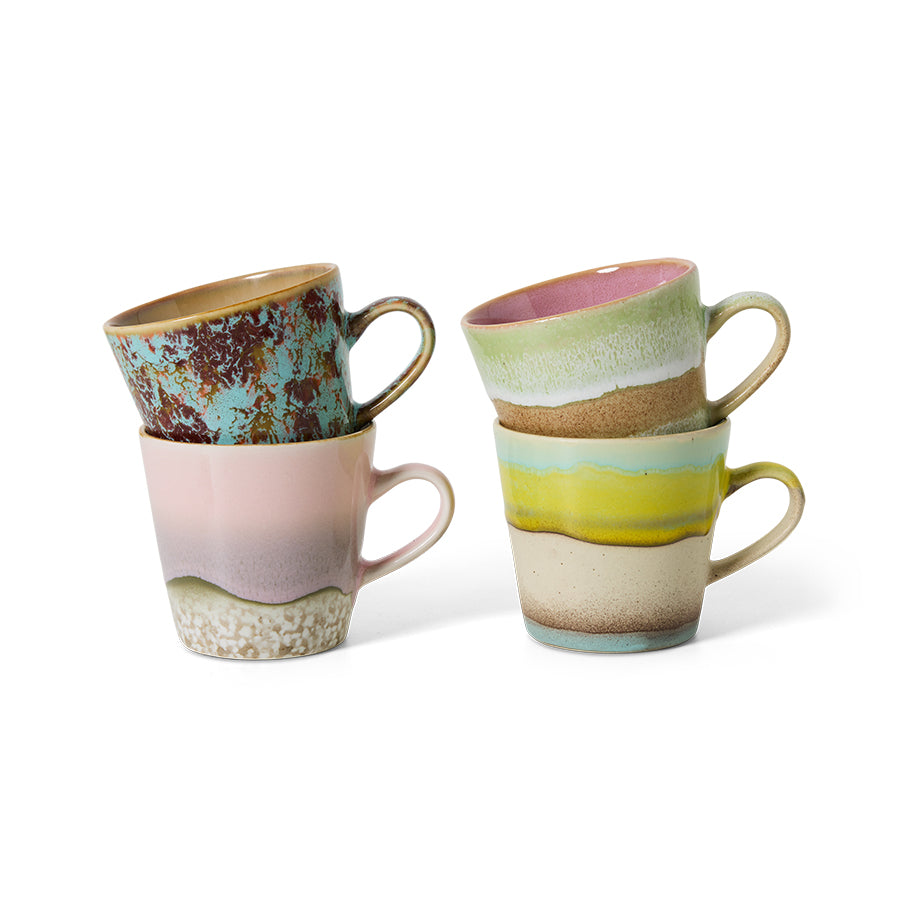 Set van 4 mokken americano