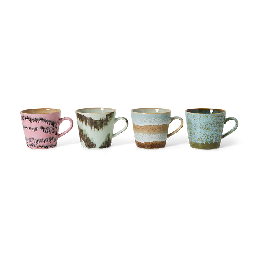 Set 4 cappucino mugs