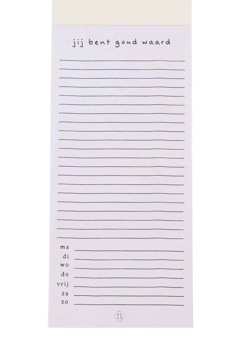 Notitieblok / boodschappenlijstje