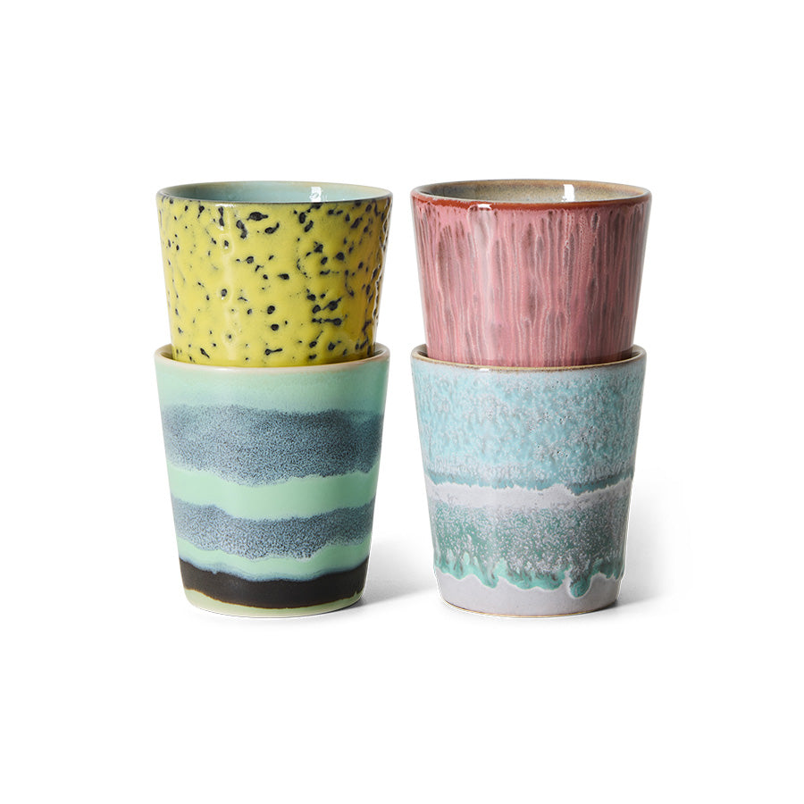 Set van 4 kopjes artistic