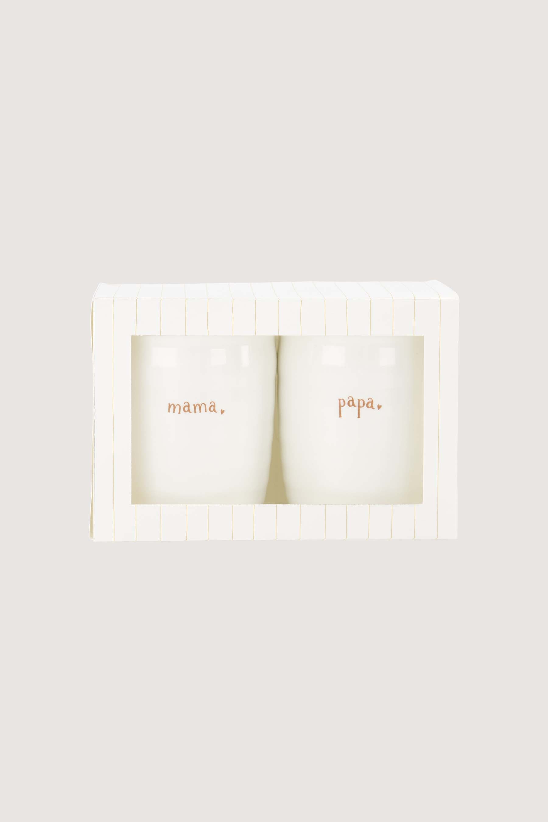 Set kopjes mama papa