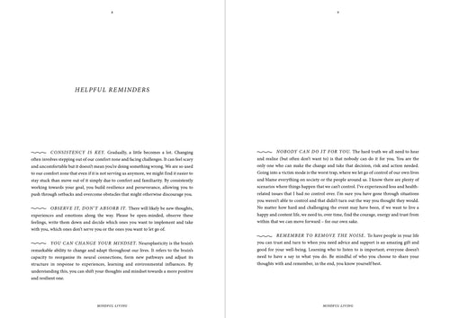 Mindful living journal