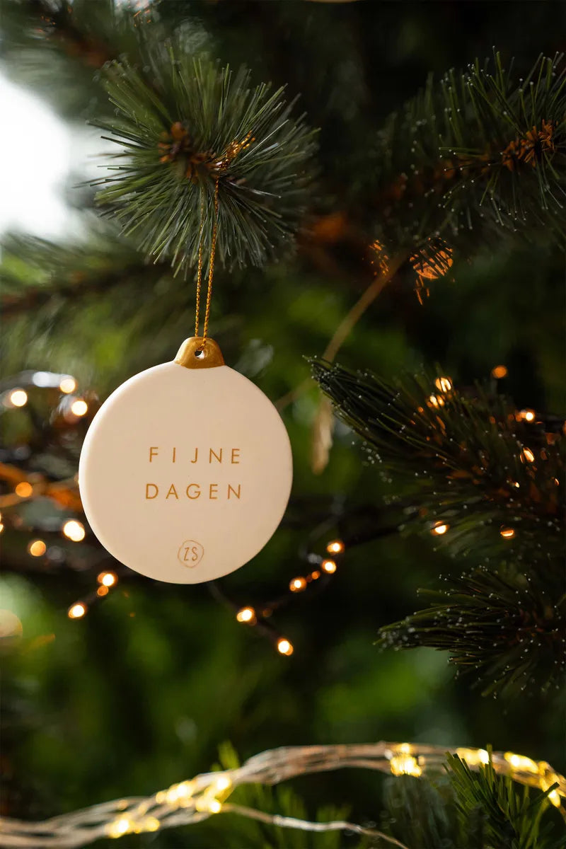 Hanger keramiek (hartje of ‘fijne dagen’)