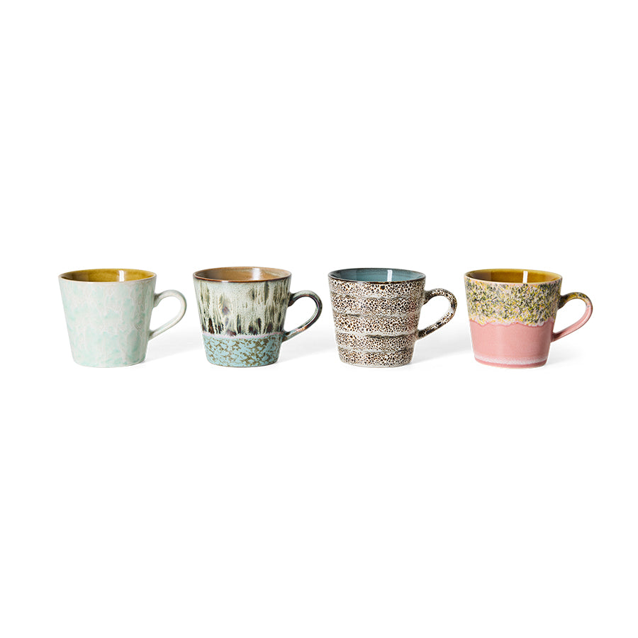Set 4 cappucino mugs