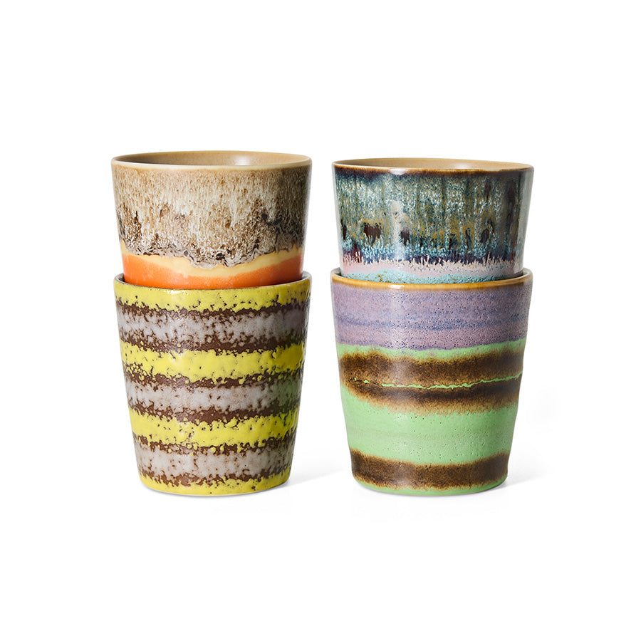 Kopjes, set van 4, Funky