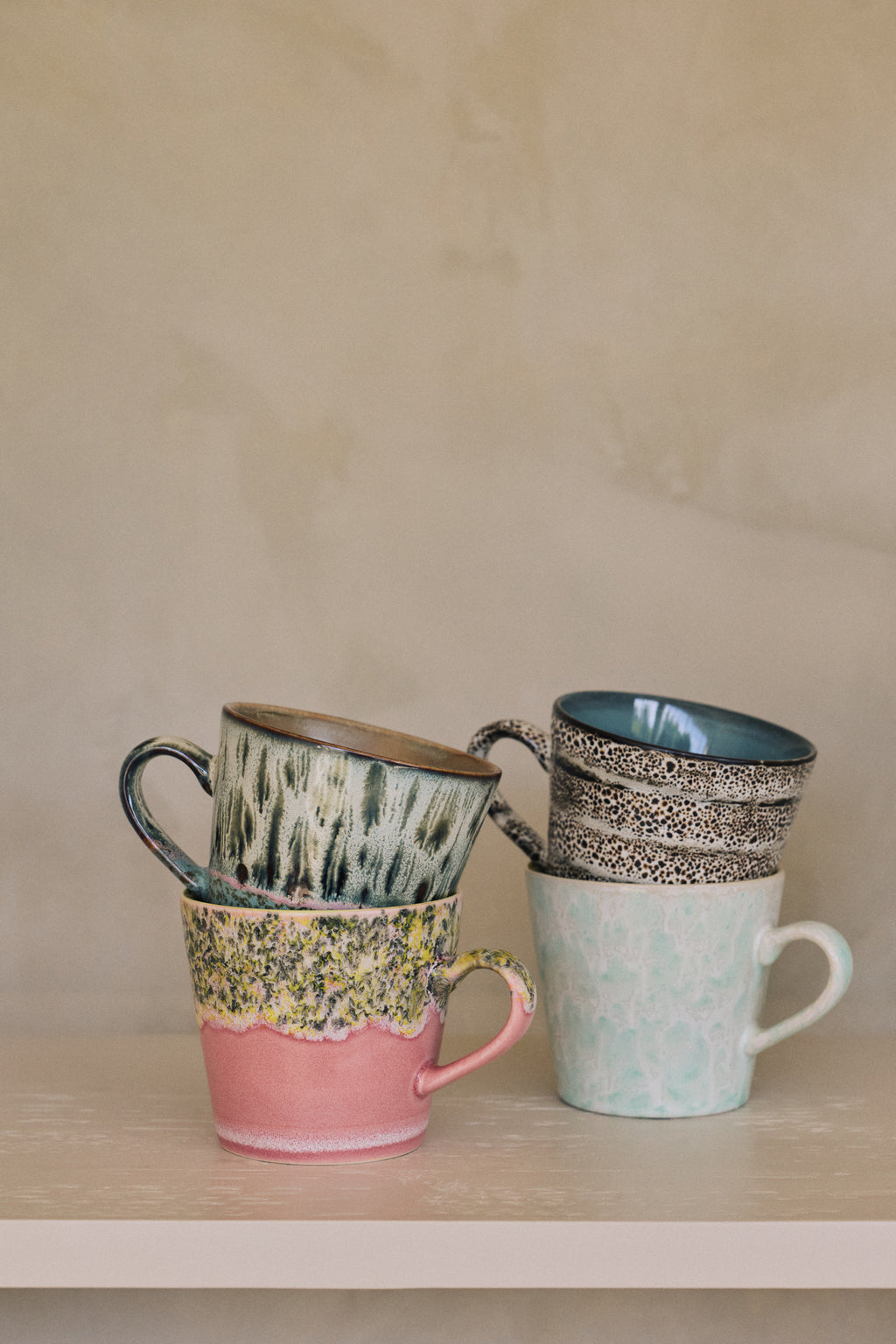Set 4 cappucino mugs