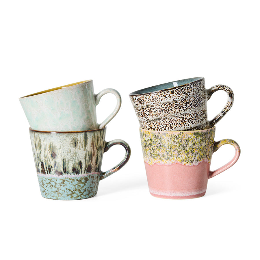 Set 4 cappucino mugs