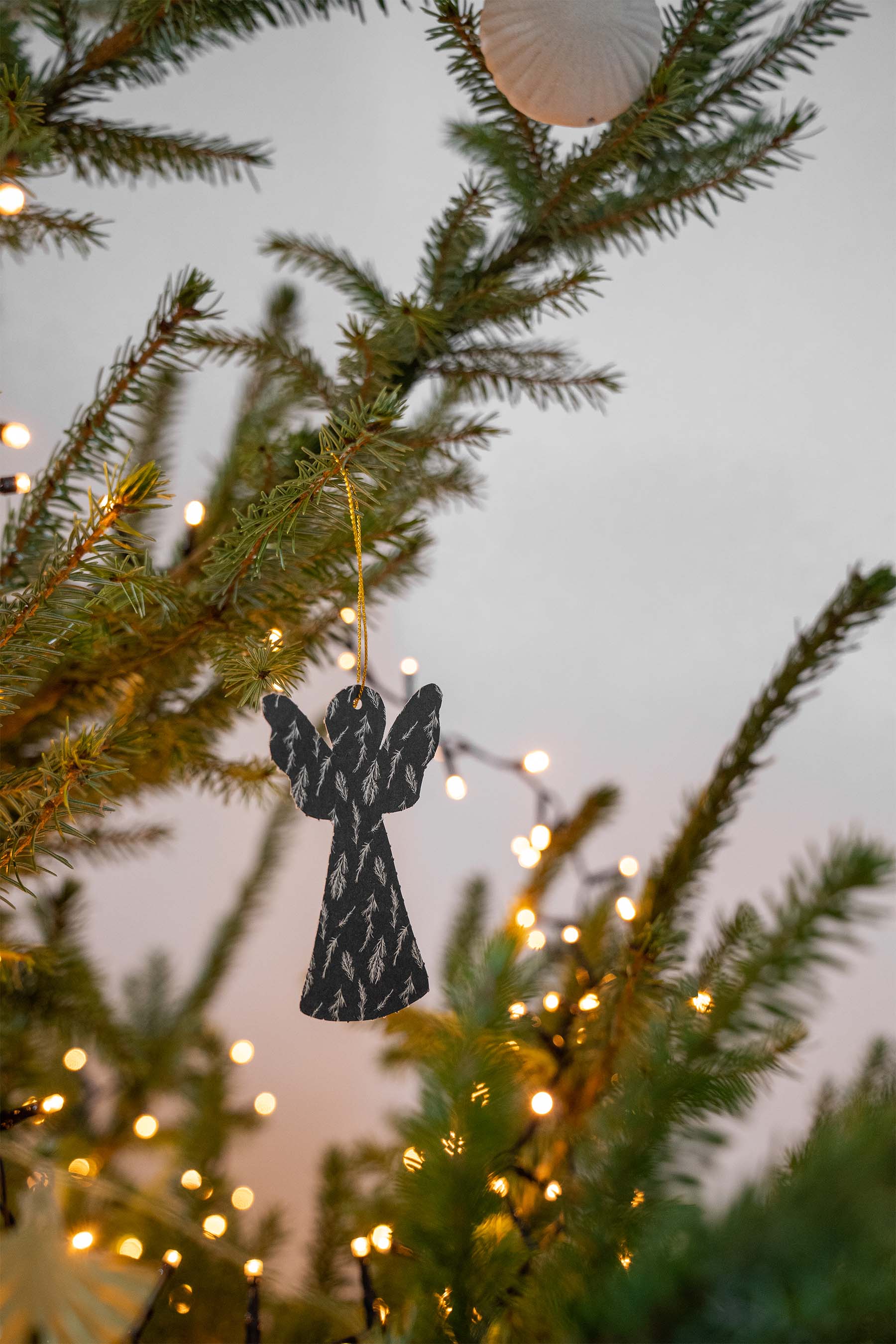 Papieren kerstdeco