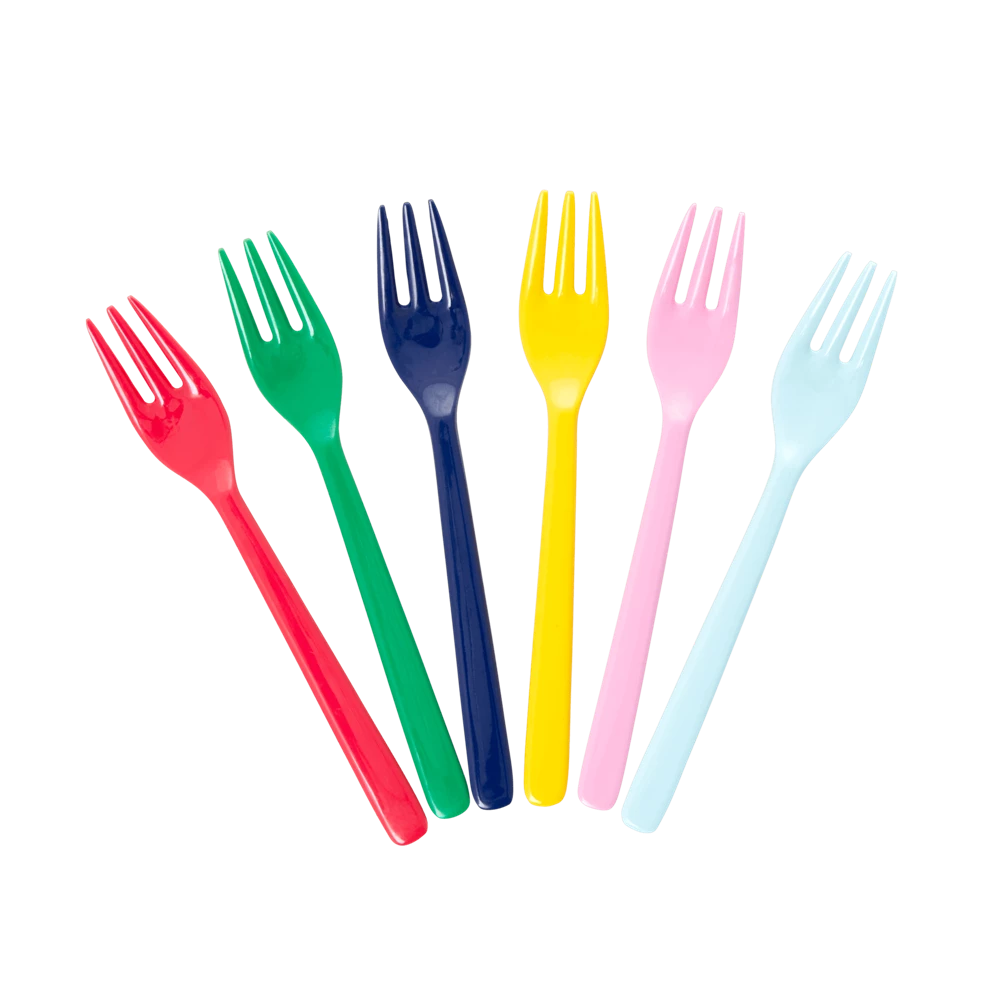 Set van 6 vorkjes