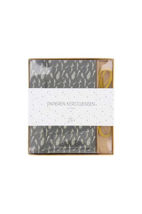 Papieren kerstdeco